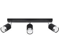 Sollux Lighting Nero lámpara de techo 3x40 W negro-cromo SL.1066