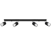 Sollux Lighting Nero lámpara de techo 4x40 W negro-cromo SL.1067