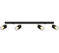 Sollux Lighting Nero lámpara de techo 4x40 W negro-oro SL.1072