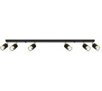 Sollux Lighting Nero lámpara de techo 6x40 W negro-oro SL.1073
