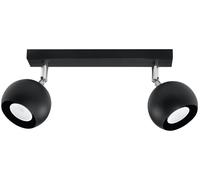 Sollux Lighting Oculare lámpara de techo 2x40 W negro SL.0444