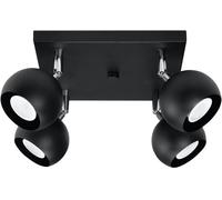 Sollux Lighting Oculare lámpara de techo 4x40 W negro SL.0446