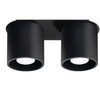 Sollux Lighting Orbis lámpara de techo 2x40 W negro SL.0054