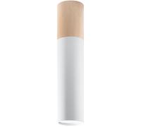 Sollux Lighting Pablo lámpara de techo 1x40 W blanco-madera SL.0631