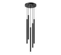 SOLLUX lighting PASTELO 5P Lámpara colgante de acero de 5 bombillas Lámpara colgante de mesa de comedor - Casquillo G9 - Bombilla no incluida - Lámparas colgantes y lámparas colgantes - 25x25x110cm