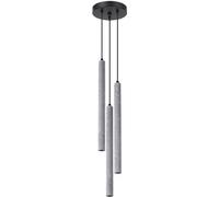 Sollux Lighting Lámpara colgante Pastelo SL.1273 de hormigón 3x8 W G9 gris ceniza