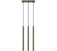 SOLLUX lighting PASTELO Lámpara Colgante Moderna - Luminaria Versátil - G9, max 8W LED, ~230V, 50Hz, IP20 - Bombilla No Incluida - 3x Fuente de Luz - 19,5x19,5x104cm, Verde Oliva