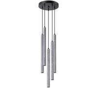 Sollux Lighting Pastelo lámpara colgante 5x8 W negro-gris/gris ceniza SL.1275