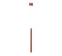 SOLLUX lighting PASTELO Lámpara Colgante Moderna - Luminaria Versátil - G9, max 8W LED, ~230V, 50Hz, IP20 - Bombilla no incluida - 1x Fuente de luz - 8x8x114cm, Rojo Ocre