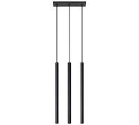 SOLLUX lighting Pastelo Lámpara de techo con 3 focos, lámpara de techo, lámpara colgante para salón, comedor, lámpara de cocina, acero recubierto de polvo, color blanco, 30 x 5 x 90 cm