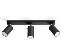 Sollux Lighting Ring lámpara de techo 3x12 W negro SL.0093