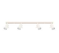 SOLLUX lighting RING Lámpara de techo moderna - Luminaria versátil - GU10, 10W LED, ~230V, 50Hz, IP20 - Bombilla no incluida - 4x Fuente de luz - 6x81x17cm, Beige