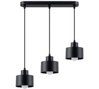 Sollux Lighting Savara lámpara colgante 3x60 W negro SL.1133