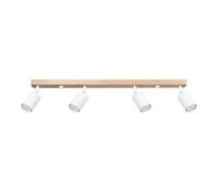 Sollux Lighting Verdo lámpara de techo 4x10 W blanco-madera SL.1289