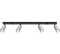 Sollux Lighting Winx lámpara de techo 4x10 W negro-cromo SL.1371