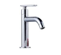 Solo Grifo de baño de Agua fría, grifos de Fregadero Monomando, grifos de Lavabo de Montaje en Cubierta de un Solo Orificio, para Cocina, Exterior, jardín y Bar (desagüe no Incluido)