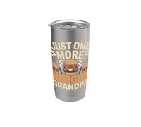 Solo una divertida barbacoa de Burger Grandpa Vaso térmico de acero inoxidable de doble pared