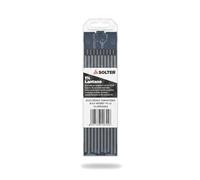 Solter Electrodos de Tungsteno Negro TIG DC - 1% Lantano (La₂O₃), Arco Estable y Baja Erosión - Consumible profesional para soldadura GTAW (trabajo pesado ø 4,0)