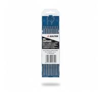 Solter Electrodos de Tungsteno Negro TIG DC - 1% Lantano (La₂O₃), Arco Estable y Baja Erosión - Consumible profesional para soldadura GTAW (alta intensidad ø 3,2)