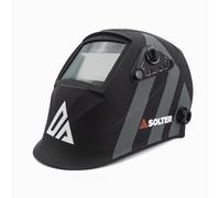 Solter HELLMET R-10 Pro Pantalla de Soldadura Automática, Tecnología True Color, DIN Ajustable 5-8/9-13, Área de Visión 100x60mm, 4 Sensores, Pila Solar Reemplazable, Certificación CE 1/1/1/1