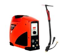 Solter KIT ICONTIG 1880 HF - Soldadora TIG DC Profesional 180A, Encendido HF y Lift-Arc, Antorcha SR-17 4M, Masa 3M Cu 25mm, Regulación ARCSENSE, Protección Sobrecarga y Ventilación Inteligente