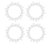 SOLUSTRE 100 Unidades Kit de Bisagra de Espiga y Conectores de Nylon para Muebles, Blancos, para Puertas y Cajones, Compatible con Cocina Comercial y Hogar
