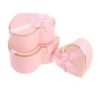 SOLUSTRE 1juego Cajas De Para San Valentín De Elegantes Cajas De Cartón Rosa Para De Cumpleaños y Bodas Para Perfumes y Cosméticos