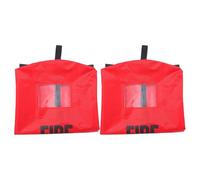 SOLUSTRE 2 Piezas Funda para Extintor de Incendios, Cubierta Protectora para Extintor, Tela Roja, Resistente a Arañazos, Instalación y Retirada Rápidas, para Camión y Obra