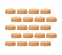 SOLUSTRE 25 Piezas Tapones de Corcho para Botellas de Vidrio Sellado Seguro y Material Natural de Corcho, Ideales para Alojamientos y Restaurantes, Color Caqui