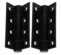 SOLUSTRE Bisagras de Puerta Amortiguador Hidráulico y Cierre Automático en Aleación de Aluminio Negro, Diseñadas para Puertas Invisibles y Mosquitera en Ambientes Residenciales