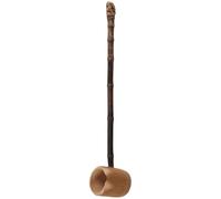 SOLUSTRE Cucharón de Bambú Natural Mango Largo, Herramienta Multifuncional Saludable para Cocina y Ceremonias de Té, Adecuado para Camping y Uso en Exteriores