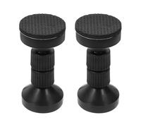 SOLUSTRE Estabilizador del Marco Cama Ajustable en Negro Tope de Cabecero Roscado para Dormitorio y Hotel, Material Hierro y Eva, 1 Set Antivibración