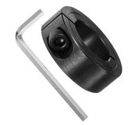 SOLUSTRE Herrajes para sillas de Oficina con Abrazaderas de Tubo y Soporte de collarín, Acero Inoxidable Negro, Accesorio para Evitar hundimiento del Cilindro en ambientes laborales