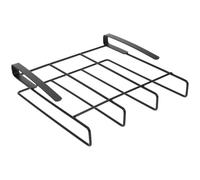 SOLUSTRE Organizador para Tablas de Cortar Colgante sin Taladro de Acero | Montaje bajo Armario, Borde Antideslizante y Acabado Negro, para Cocinas Pequeñas y Alquileres