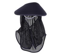 SOLUSTRE Protector de Visera para Casco de Seguridad Panel de Malla Transpirable, Ajuste Cómodo y Ligero para Proyectos Eléctricos en Verano, Color Azul Marino