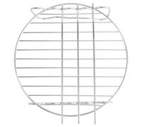 SOLUSTRE Rejilla de Vapor de Acero Inoxidable, Parrilla para Freidora de Aire, Doble Capa, 3 Puntas, Plata, para Cocinar
