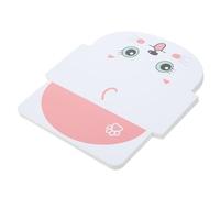 SOLUSTRE Tarjetas de Felicitación Sobres en Papel Rosa Ideales para Fiestas Infantiles y Cumpleaños 20 Diseño de Gato Adorable, Interior en Blanco y Amplio Espacio para Escribir