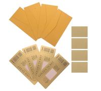 SOLUSTRE Tarjetas Rasca y Gana Doradas de Papel con 4 Unidades, Sobres y Raspadores para Juegos Interactivos y Fiestas de Cumpleaños Creativas
