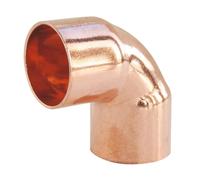 SOMATHERM FOR YOU - Codo de cobre de soldadura pequeño radio de 90 ° - femenino doble - Para tubo de cobre Ø22 - Bolsa 2 partes