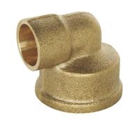 SOMATHERM FOR YOU - Elbow latón soldadura - hembra 15/21 - Para Ø12 tubo de cobre - Bolsa de 2 piezas