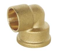 SOMATHERM FOR YOU - Elbow latón soldadura - hembra 15/21 - Para Ø16 tubo de cobre - Bolsa de 2 piezas