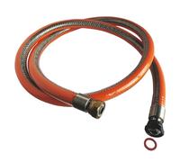 SOMATHERM FOR YOU, Manguera de acero inoxidable de 2 m para botella Butano/propano - Conexiones de tuerca giratoria 20/150 y 15/21 - Duración ilimitada - Ideal para alimentar tus aparatos de gas