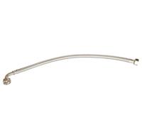 SOMATHERM FOR YOU - sanitaria flexible de conexión de tuerca giratoria codo hembra 15/21 (1/2) - la tuerca girando a la derecha femeninos 15/21 (1/2) - Longitud 100 cm - DN8