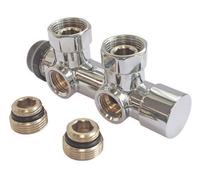 SOMATHERM PARA USTED: Válvula termostática cromada de pared para instalación de dos tubos, con conexión MF1/2 (15x21)