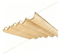 Sombra Retráctil Ondulada 150 x 625 cm PES 185 G M², Anti Rayos UV Solar Protección 90% Resistente Toldos Exterior Terraza con Ojales y Cuerdas para Patio, Jardín, Terraza, Color Crema