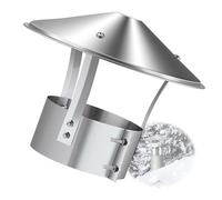 Sombrero Chimenea Acero Inoxidable 304, Sombrerete Chimeneas, 160mm 180mm 200mm, Sombreros Impermeable para Chimenea Sombrero Estufa de Partículas ventilación Salida de Humos(200mm)