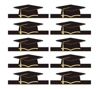 Sombrero de papel para graduaciones - Congrats Headbands | Paper Kindergarten Graduation Hats | Cap - 2026 School Party Decoration | Season Cap For Doctoral Bachelor Degrees | 10pcs For Parties