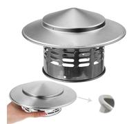 Sombreros Para Chimeneas 11 Cm 16 Cm 20 Cm 25 Cm 30 Cm Tapa De Chimenea De Acero Inoxidable 304, Cubierta De Lluvia De Techo Redonda, Protector De Pájaro Para Estufa(30 cm-11.8 in)