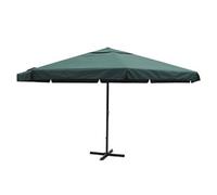 vidaXL Sombrilla de jardín con palo de aluminio 500 cm – Antracita, Taupé, Rojo burdeos, Verde