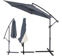 Sombrilla Ampel Ø300cm aluminio antracita UV 30+ con funda y manivela